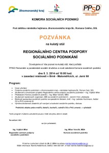 Pozvánka Kulatý stůl 5.3.2014